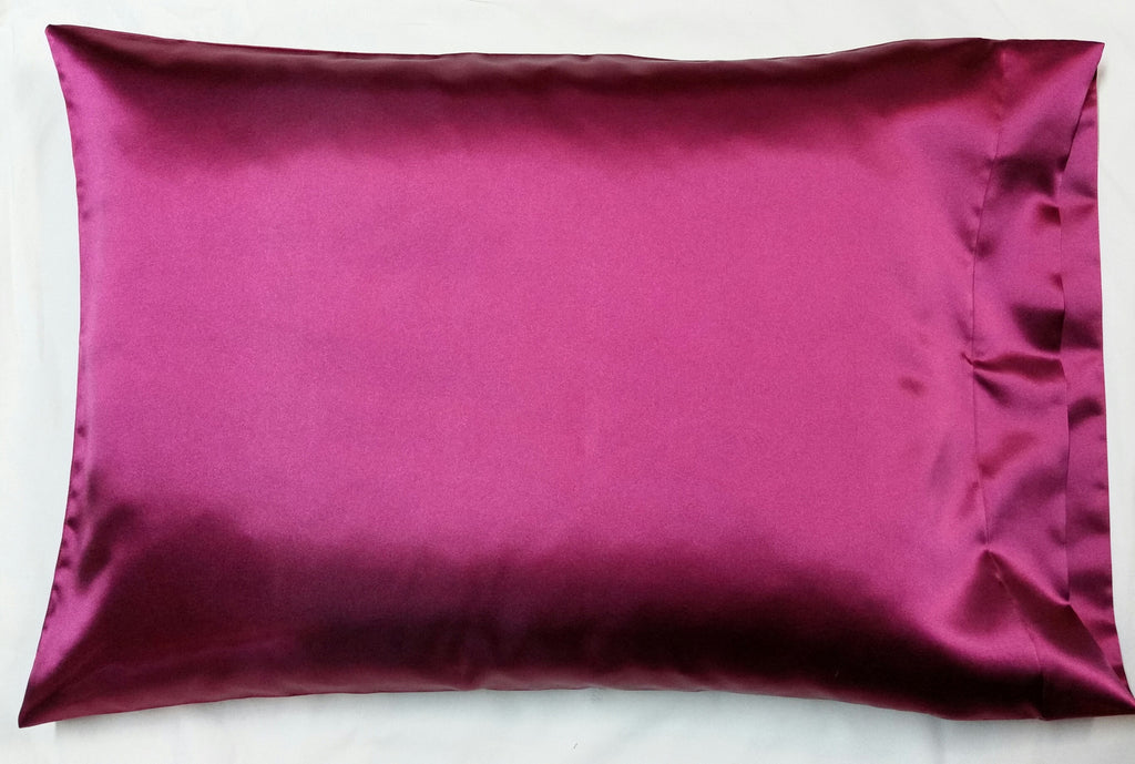 Wine Satin Pillowcase