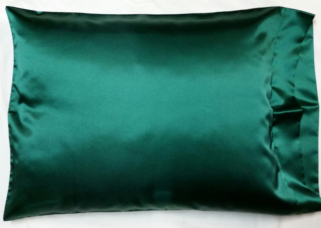 Hunter Green Satin Pillowcase