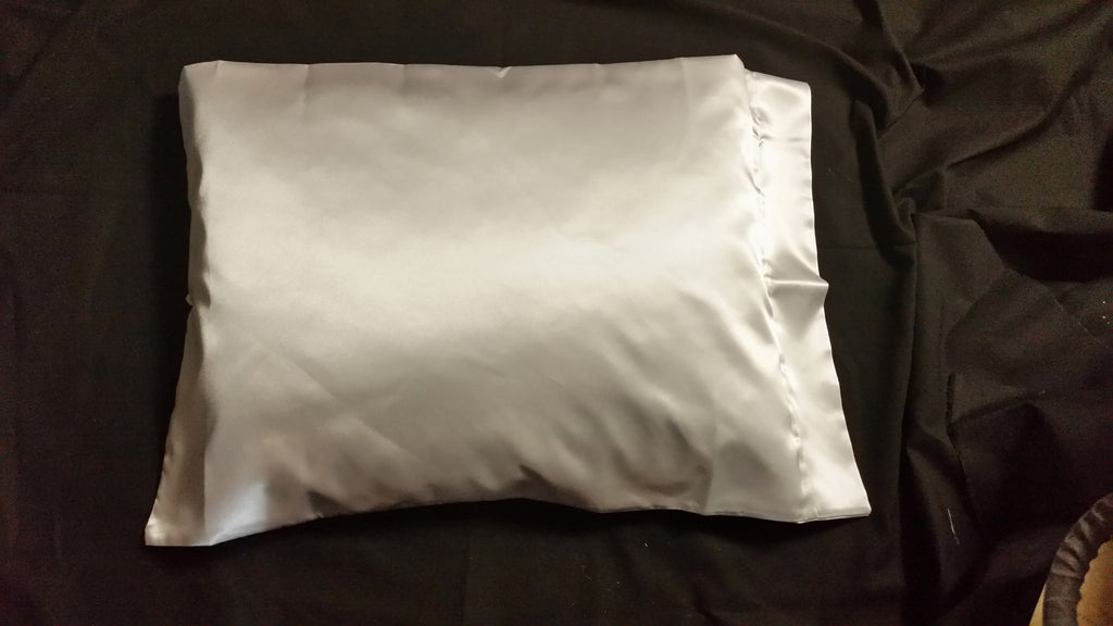 Ivory Satin Pillowcase