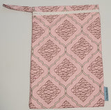 Wet Bag Light Pink Spiral Design
