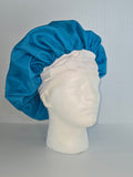 Teal Satin Sleep Bonnet