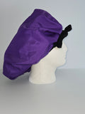Purple Satin Sleep Bonnet