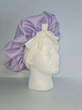 Lilac Satin Sleep Bonnet