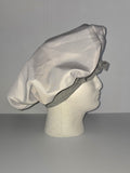 Silver Satin Sleep Bonnet