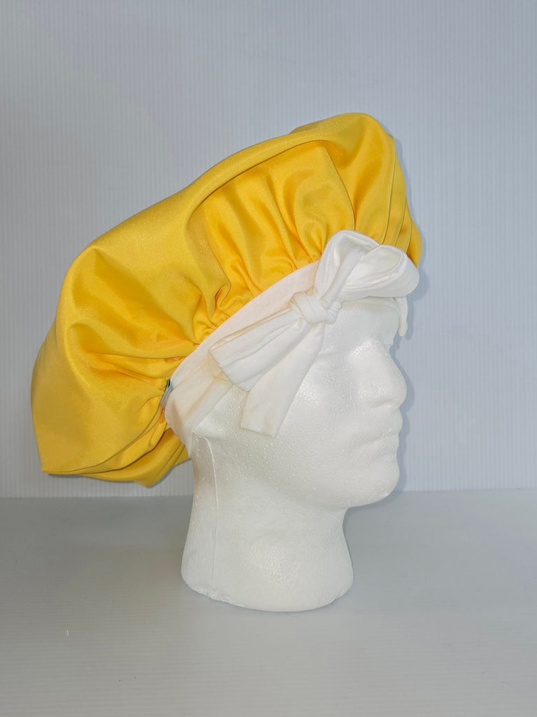 Yellow Satin Sleep Bonnet