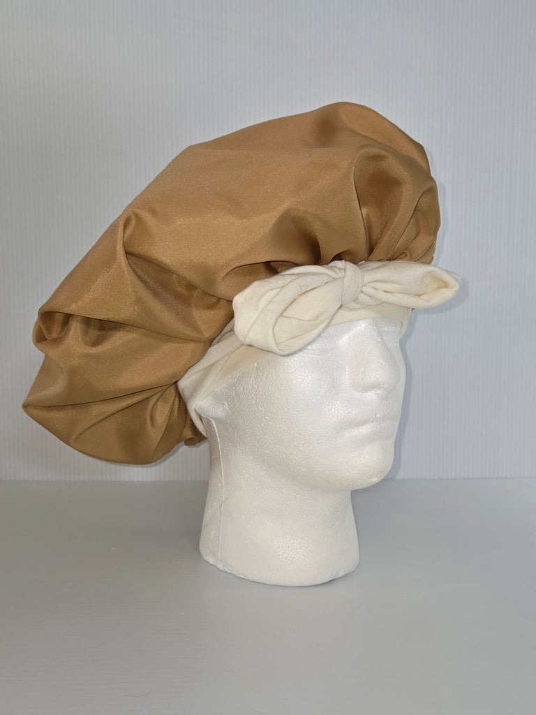 Gold Satin Sleep Bonnet