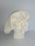 Ivory Satin Sleep Bonnet