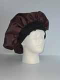 Brown Satin Sleep Bonnet