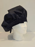 Navy Blue Satin Sleep Bonnet