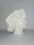 White Satin Sleep Bonnet