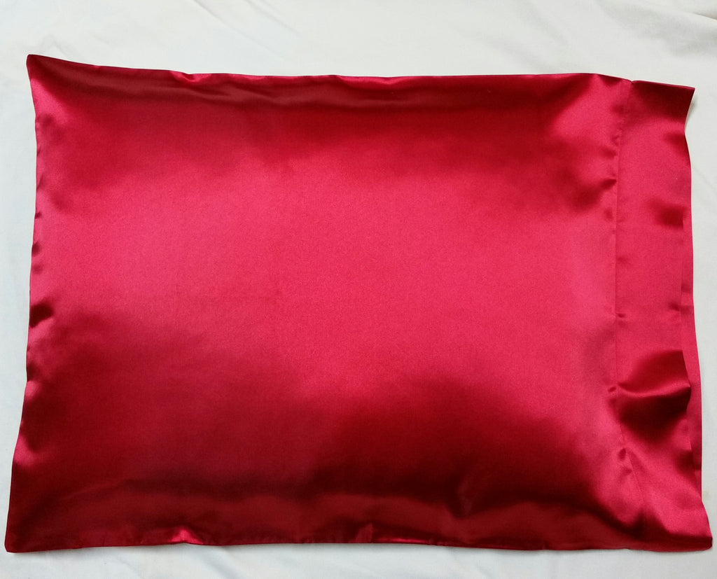 Red Satin Pillowcase