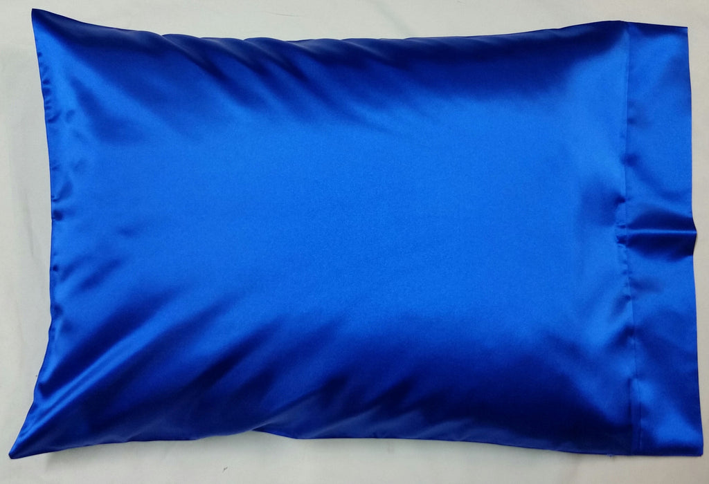 Royal Blue Satin Pillowcase