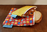 Two Piece Sandwich/Snack Bag Set - Baseball set